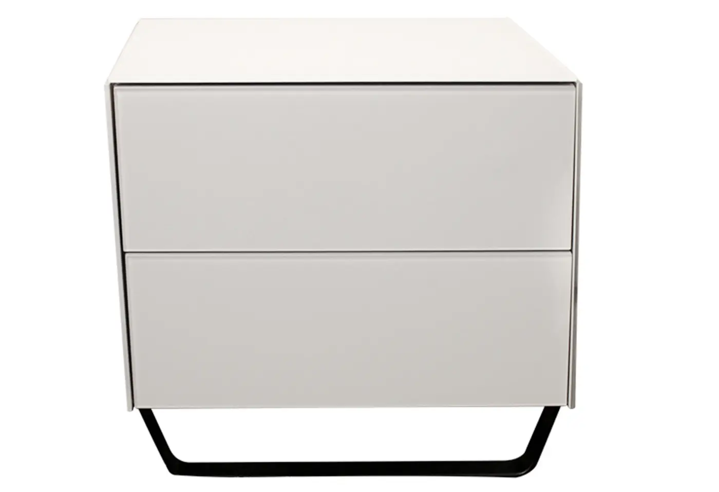 Nachttisch 3784.52.. Glas satiniert in RAL Farbe ca. 50x41x41cm