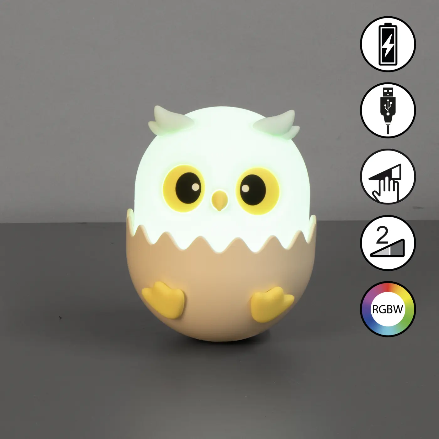 LED-Tischleuchte 23716.. Blau Silikon ca. 11,5x9,5x12cm