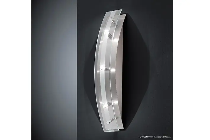 Halogenleuchte 16570150 Nickel matt Glas, Aluminium ca. 7cm