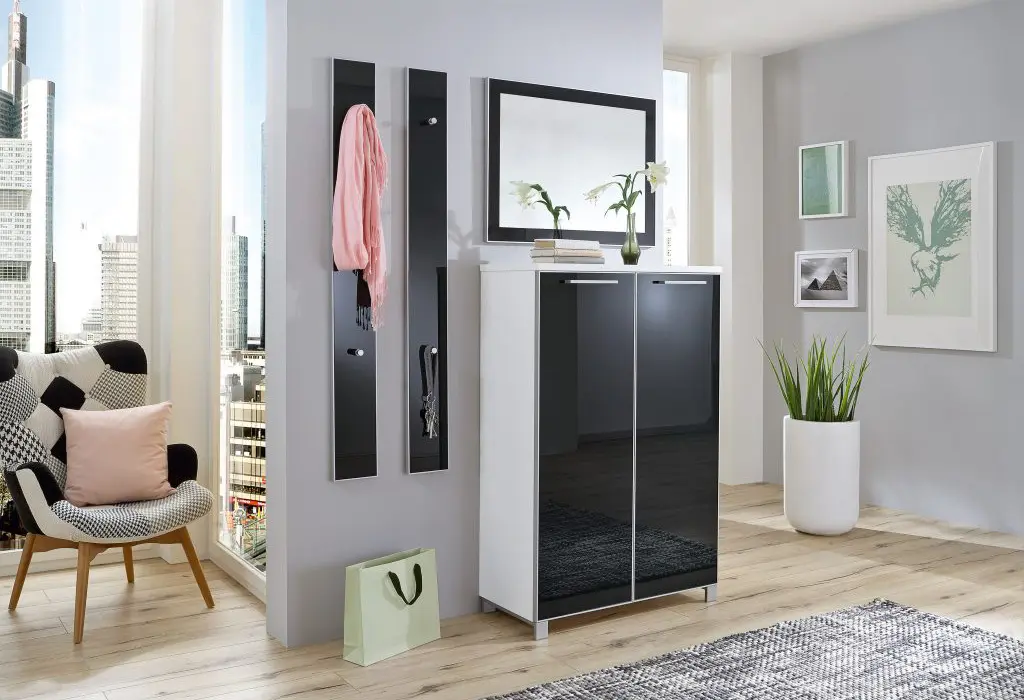 Garderobenpaneel Sargans 90 Anthrazit MDF ca. 16x140x7cm