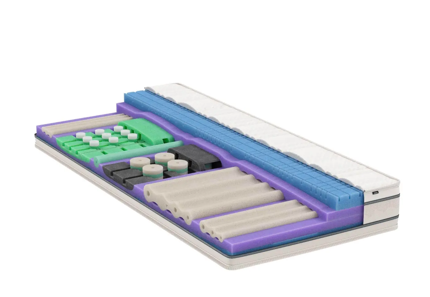 Matratze VitaLuxe von Bico Doppeljersey VitaZone ca. 100x200cm