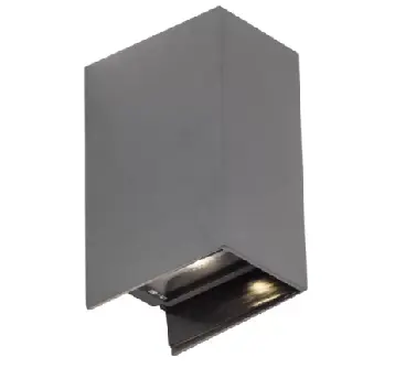 Aussenwandleuchte 9347.. Anthrazit Aluminium, Glas ca. 11x165x175cm