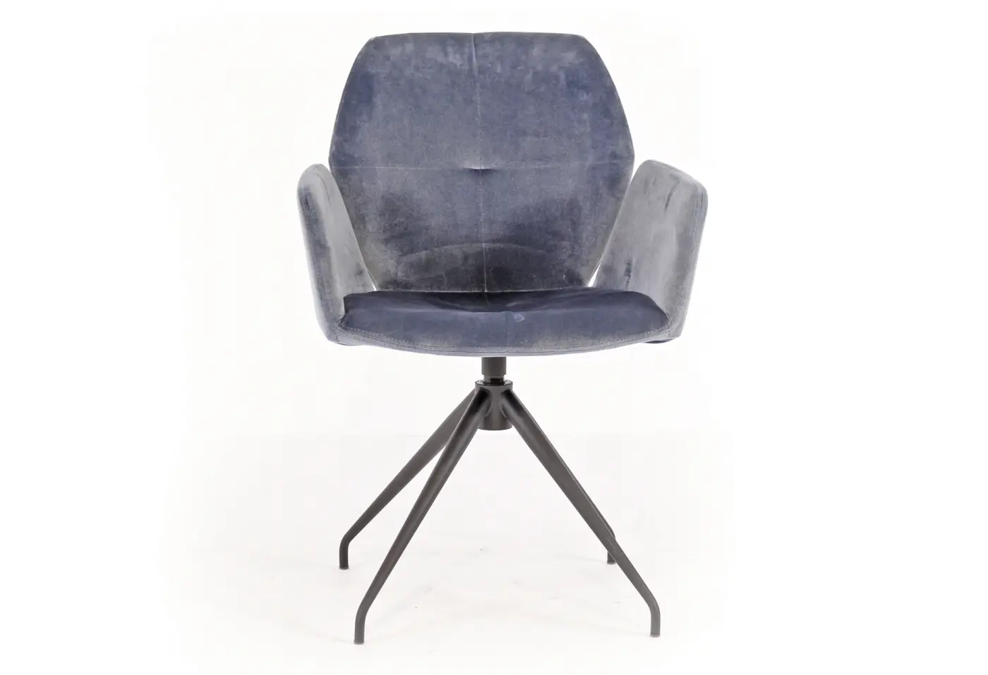 Stuhl 17681.. Stoff Steel ca. 60x87x58cm