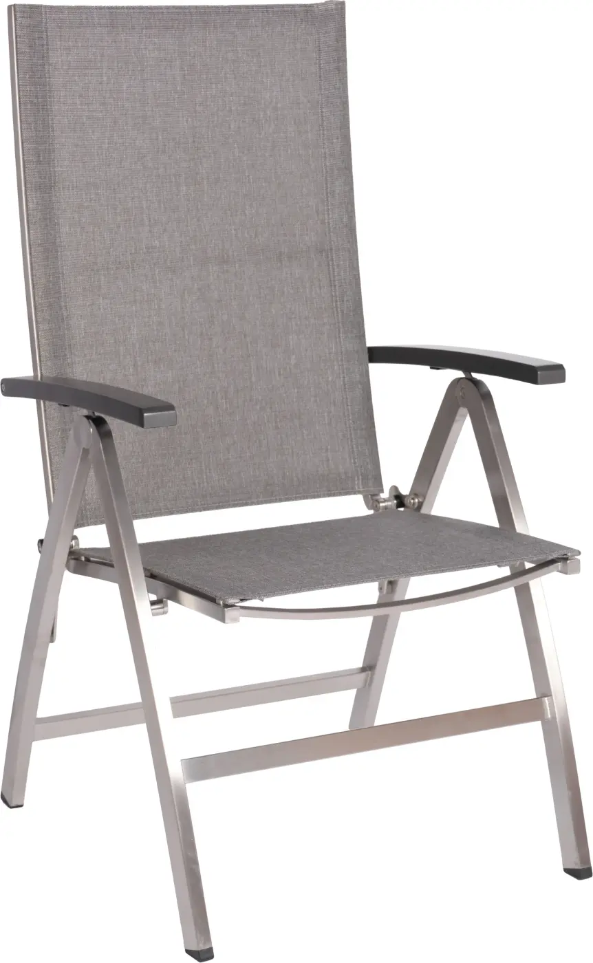 Klappsessel 15348.4 Leinengrau Textilen ca. 60x111x47cm