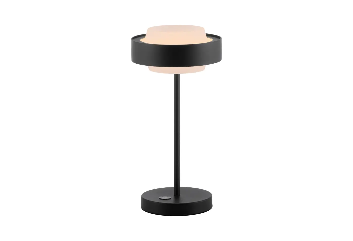 LED-Tischleuchte Elmo schwarz von Schöner Wohnen ca. 17,5x17,5x36,5cm