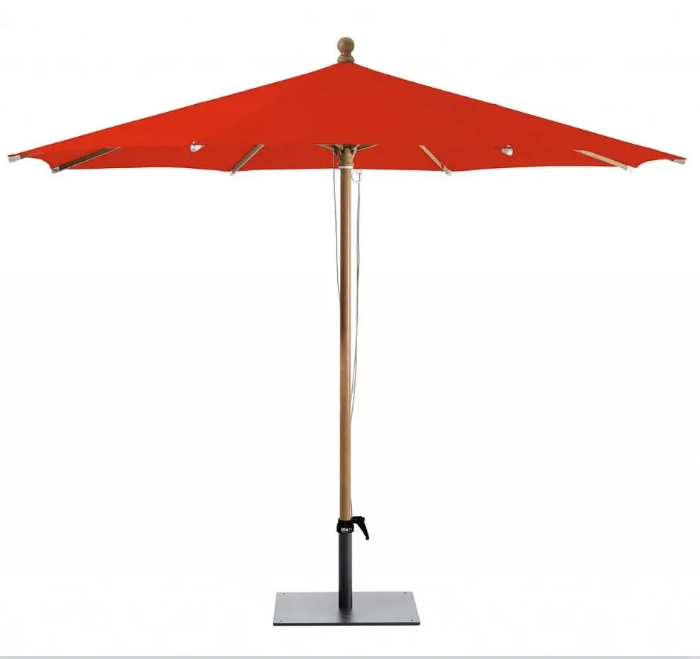 Sonnenschirm Piazzino Rot von Glatz Stoffqualität 4, 8-tlg. ca. 350x270cm