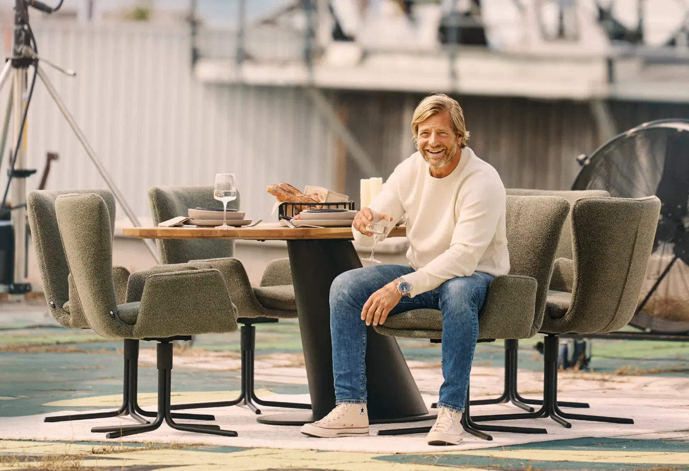 Esstisch 5121 von Interliving Charakter-Eiche massiv geölt ca. 200x100x75cm