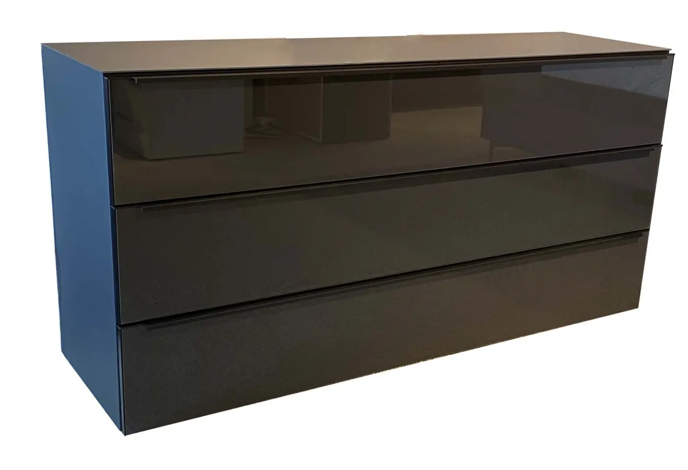 Kommode 5980.21 Basalt, Basaltglas ca. 160x79x46cm