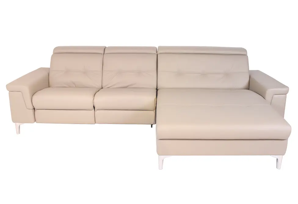 Polstergarnitur Anna beige von Stressless Leder ca. 268x202x86x102cm