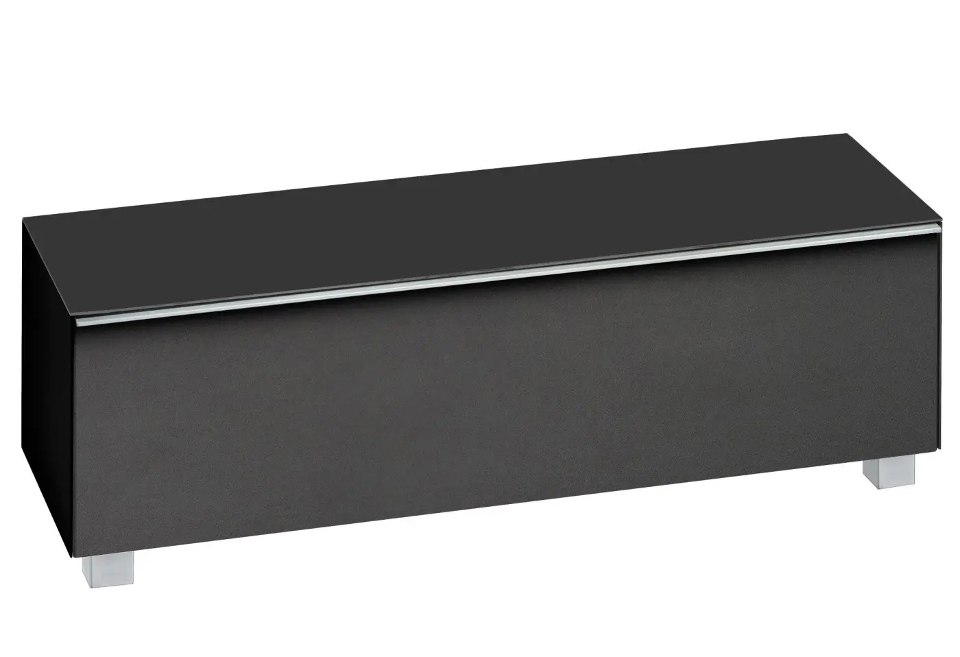 Soundboard 4051.. Schwarz Schwarzglas matt ca. 140x43x42cm