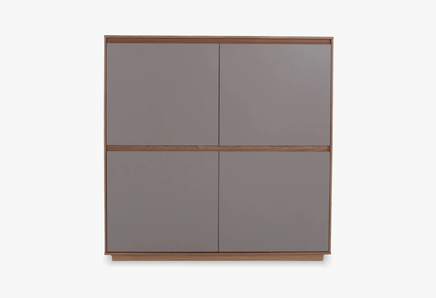 Kommode Vals Lack Sand Eiche bianco teilmassiv ca. 127x124x37cm