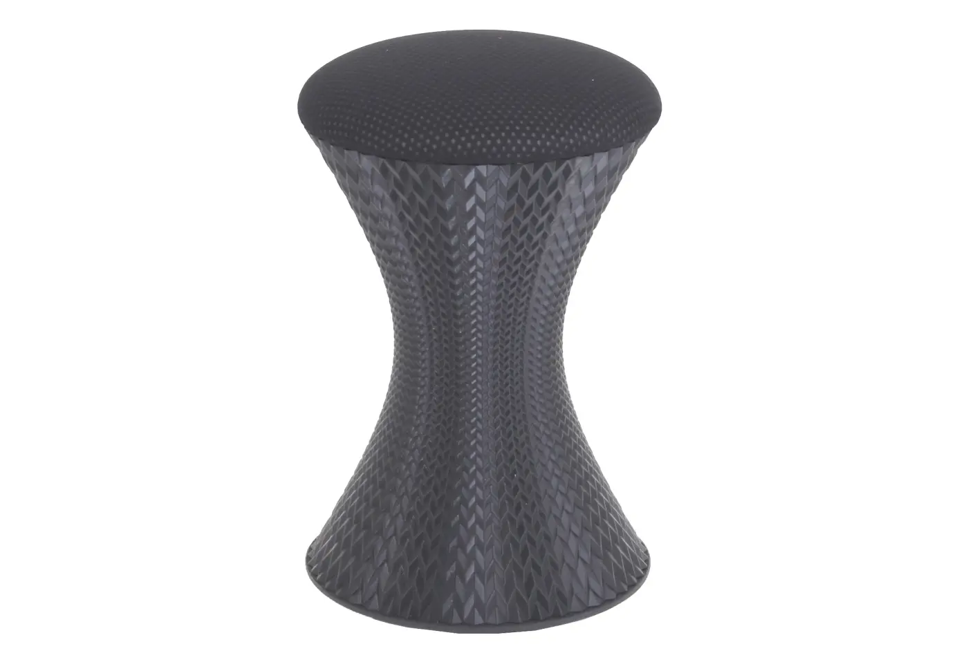 Hocker 22269.. Stoff schwarz Kunststoff schwarz