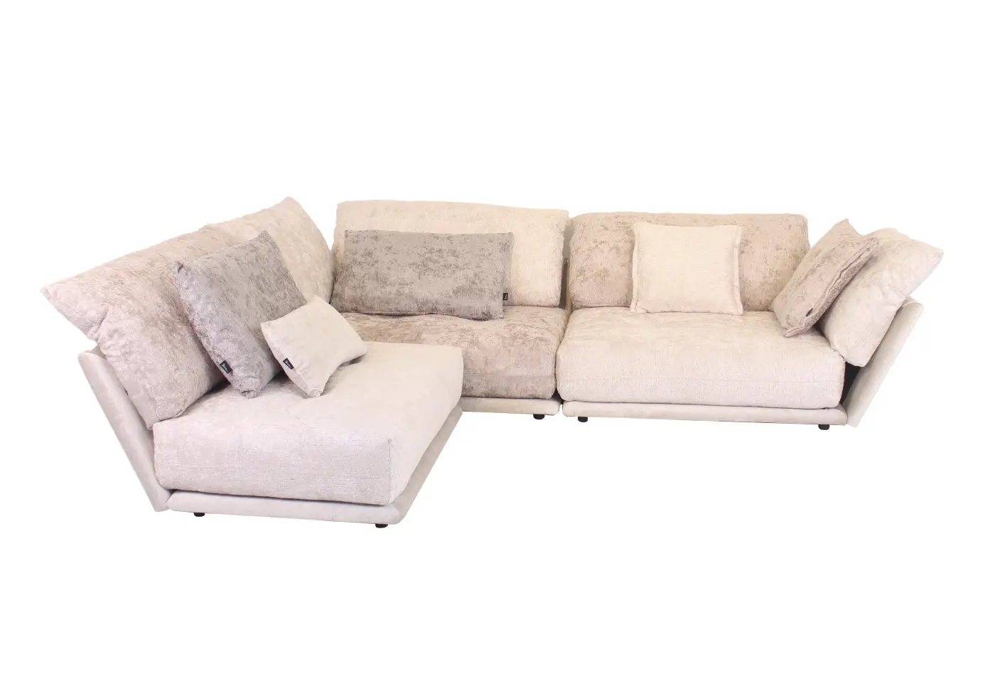 Polstergarnitur Esfera von Bretz Stoff 65 BOH06 Boheme Velvet moonlight ca. 336x256cm