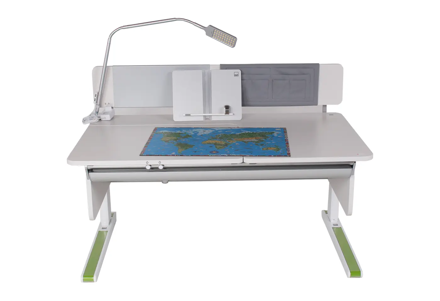 Schreibtich mit Rollcontainer 3851.. weiss von Moll ca. 120x72cm