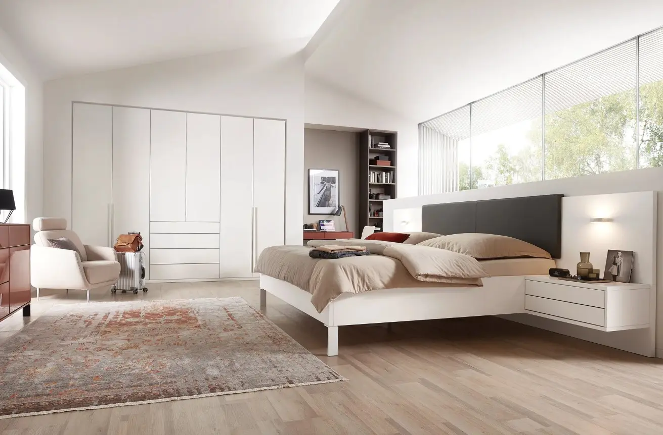 Bettanlage Valendas Lack R5 Brilliantgrau ca. 180x200cm