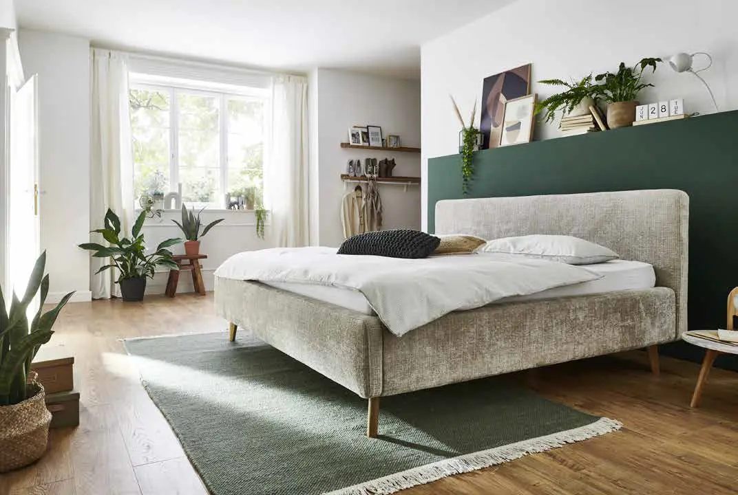 Polsterbett Madrid Stoff Yunus 3 beige ca. 180x200cm