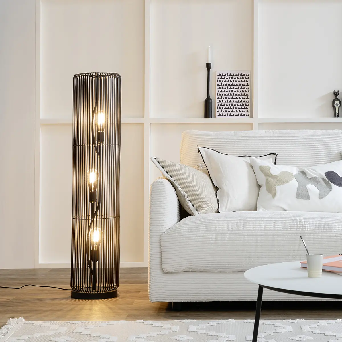 Stehleuchte 840413 Sandschwarz von Schöner Wohnen Metall ca. 24x113cm
