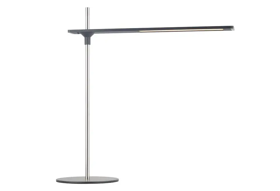 LED-Tischlampe 22336.. Acryl Schwarz Aluminium, Metall ca. 50,5cm