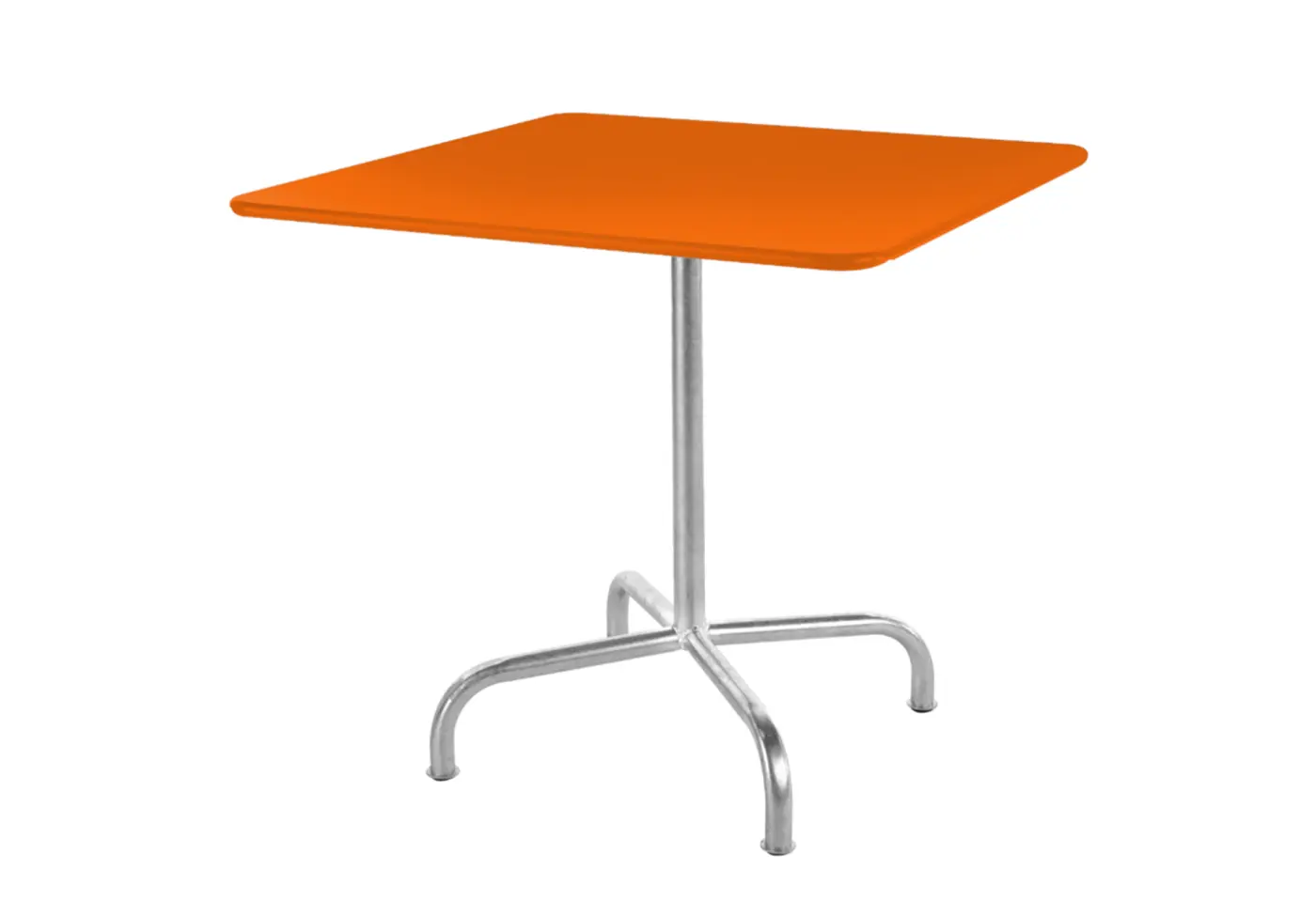 Metalltisch Rigi Orange von Schaffner ca. 90x90cm