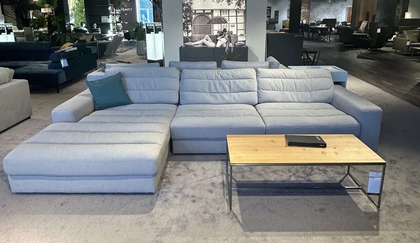 Polstergarnitur Steckborn Easy Care Taupe 250 ca. 356x205cm