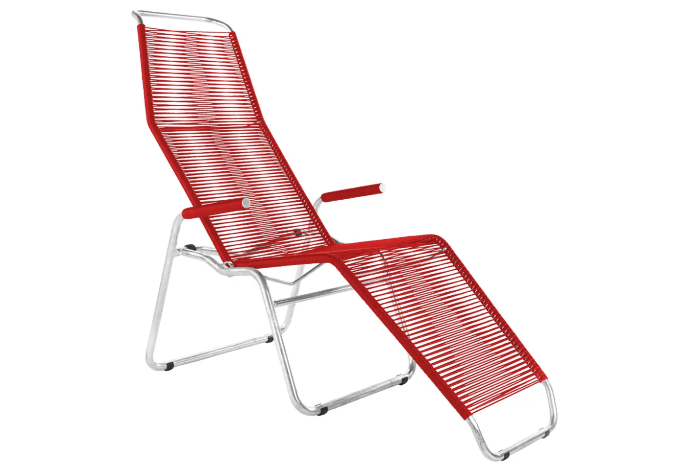 Spaghetti-Liege Brissago Rot von Schaffner Kunststoff ca. 184x64cm