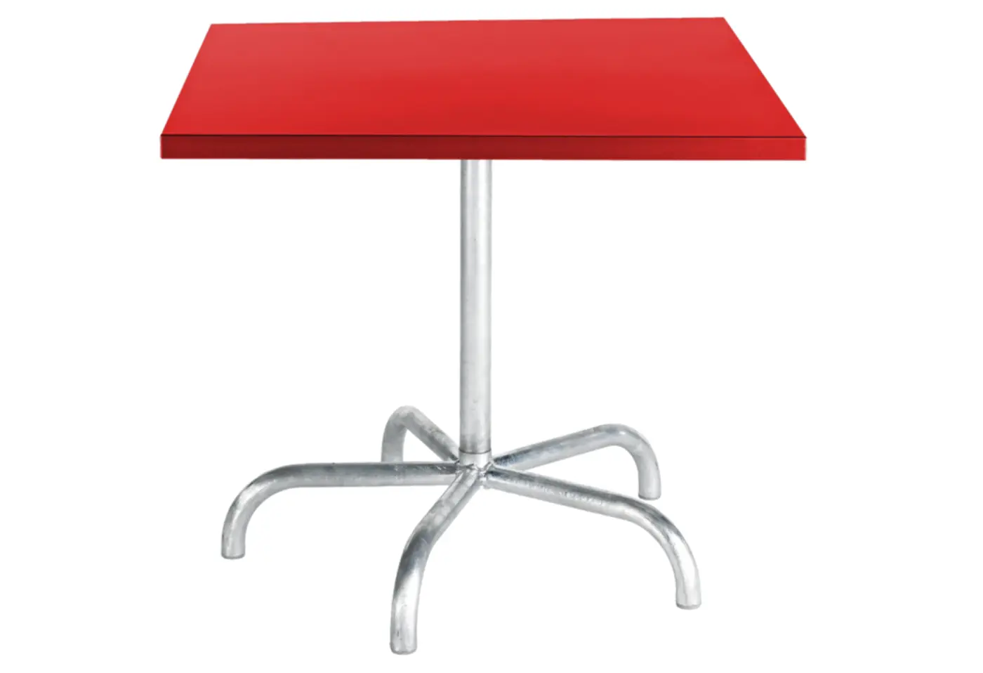 Metalltisch Säntis Rot von Schaffner Metall ca. 80x80cm